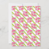 Ananas Tropical Botanical Bridal Luau Einladung (Rückseite)