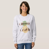 Ananas Tropical Coffee Crafts Typografie Sweatshirt (Vorne ganz)
