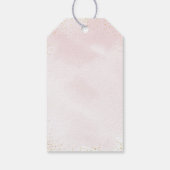 Ananas Tropical Floral Baby Shower Geschenkanhänger (Rückseite)