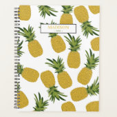 Ananas Tropical Fruit Muster Tagebuch (Vorderseite)