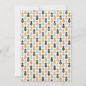 Ananas Tropical Luau Hawaiian Aloha Babydusche Einladung (Rückseite)