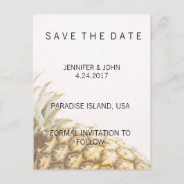 Ananas Tropical Save the Date Cards Ankündigungspostkarte