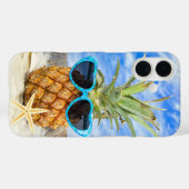 Ananas, tropisch, in Sonnenbrille Case-Mate iPhone Hülle (Rückseite (Horizontal))