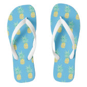 Ananas Tropisch Pink Flip Flops Badesandalen (Fußbett)