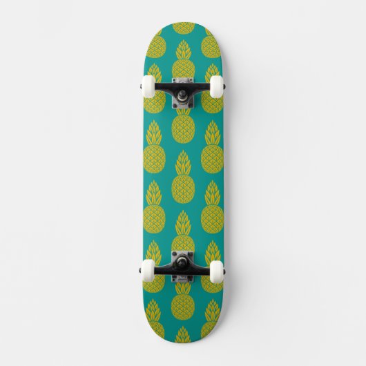 Ananas-tropische Frucht Skateboard (Vorderseite)