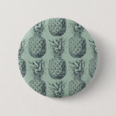 Ananas, tropische Fruchtmuster Button (Vorderseite)
