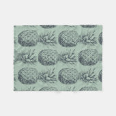 Ananas, tropische Fruchtmuster Fleecedecke (Vorderseite (Horizontal))