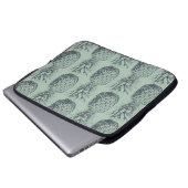 Ananas, tropische Fruchtmuster Laptopschutzhülle (Vorne Knopf)