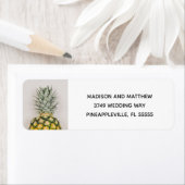 Ananas tropische Rücksendeadressen-Aufkleber (Insitu)