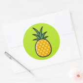 Ananas Tropische Runde Aufkleber (Umschlag)