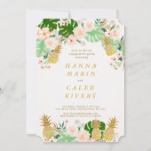 Ananas-tropische Verlobungs-Einladung Einladung (Vorderseite)
