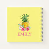 Ananas Tropischer Aloha Hawaii Personalisierter Na Notizblock (Rückseite)