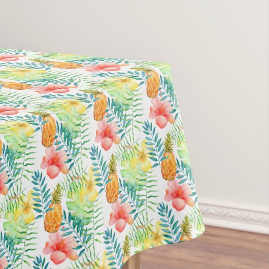 Ananas, tropischer Hibiskus Tischdecke (Beispiel)