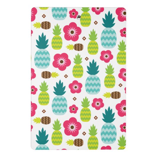 Ananas Tropischer Sommer Mini Klemmbrett (Rückseite)