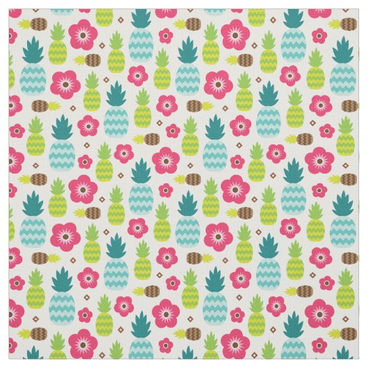 Ananas Tropischer Sommer Stoff (Muster)