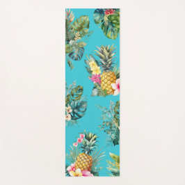 Ananas Tropischer Yoga Mat Blue Yogamatte