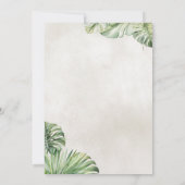 Ananas-tropisches Brautparty Einladung (Rückseite)