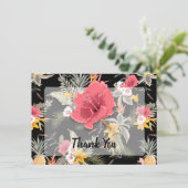 Ananas tropisches Flora Dankeskarte (Stehend Vorderseite)