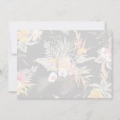 Ananas tropisches Flora Dankeskarte (Rückseite)