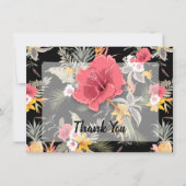 Ananas tropisches Flora Dankeskarte (Vorderseite)