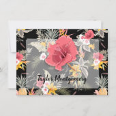 Ananas tropisches Flora Dankeskarte (Vorderseite)