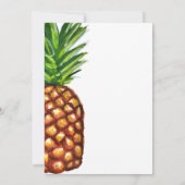 Ananas Tropisches Foto Geburtsankündigung Ankündigung (Rückseite)