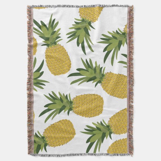 Ananas tropisches Fruchtdesign Decke (Vorderseite Vertikal)