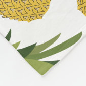 Ananas tropisches Fruchtdesign Fleecedecke (Ecke)