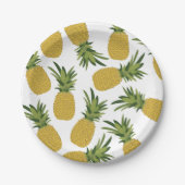 Ananas tropisches Fruchtdesign Pappteller (Vorderseite)