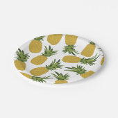 Ananas tropisches Fruchtdesign Pappteller (Schrägansicht)