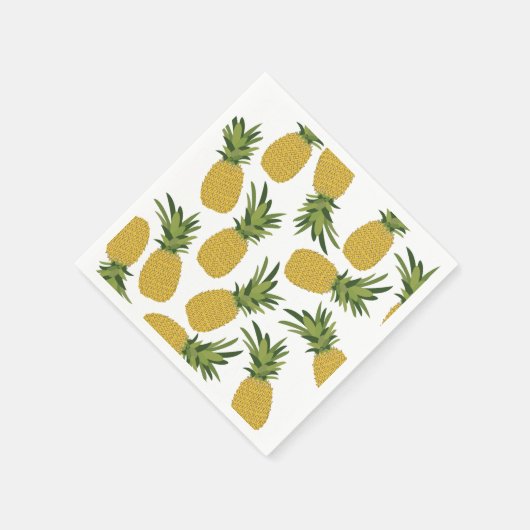 Ananas tropisches Fruchtdesign Serviette (Ecke)