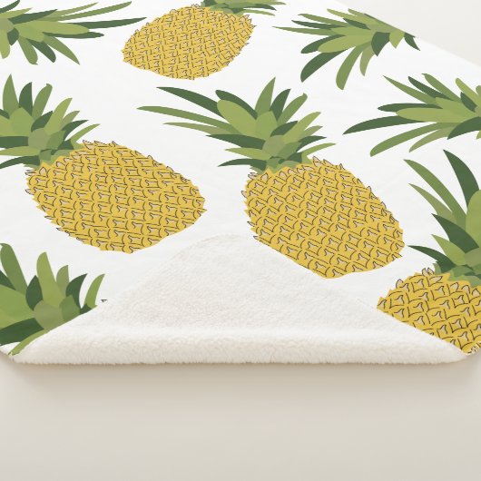 Ananas tropisches Fruchtdesign Sherpadecke (3/4)