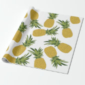 Ananas tropisches Fruchtmuster Geschenkpapier (Ungerollt)