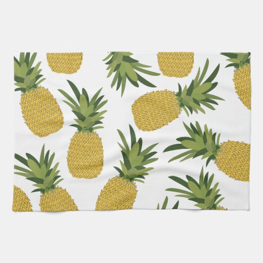Ananas tropisches Fruchtmuster Geschirrtuch (Horizontal)