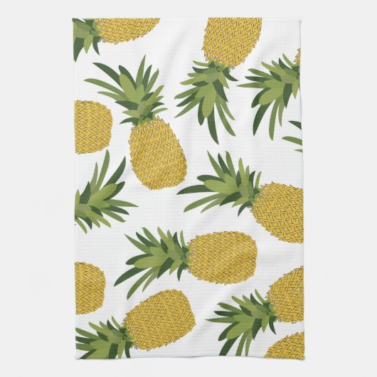 Ananas tropisches Fruchtmuster Geschirrtuch (Vertikal)