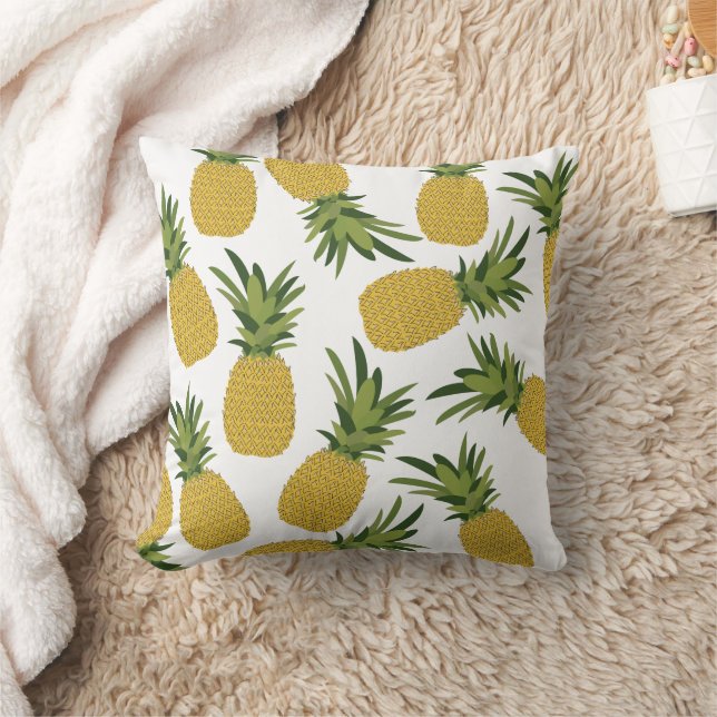 Ananas tropisches Fruchtmuster Kissen (Decke)