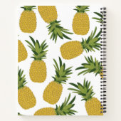 Ananas Tropisches Fruchtmuster Rezept Kochbuch Notizblock (Rückseite)