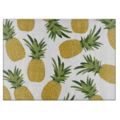 Ananas tropisches Fruchtmuster Schneidebrett (Vorderseite)