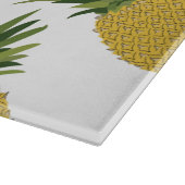 Ananas tropisches Fruchtmuster Schneidebrett (Ecke)