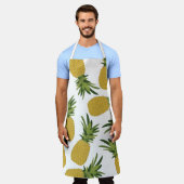 Ananas tropisches Fruchtmuster Schürze (Getragen)