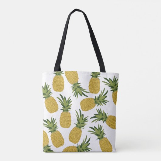 Ananas tropisches Fruchtmuster Tasche (Rückseite)
