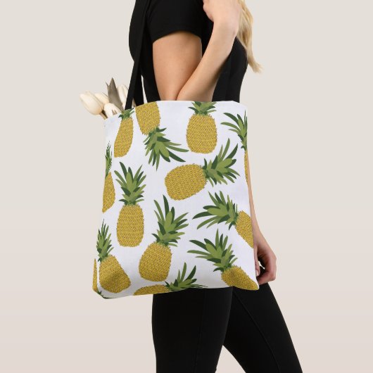 Ananas tropisches Fruchtmuster Tasche (Von Nahem)