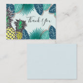 Ananas tropisches Leaf Danke Karte (Vorne/Hinten)
