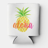 Ananas tropisches Monogramm Dosenkühler (Vorderseite)