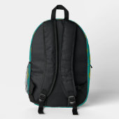 Ananas Tropisches Obst Bedruckter Rucksack (Rückseite)