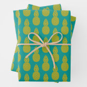 Ananas Tropisches Obst Geschenkpapier Set (Beispiel)