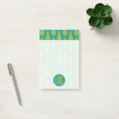 Ananas Tropisches Obst | Monogramm Post-it Klebezettel (Büro)