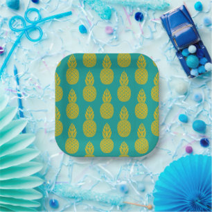 Ananas Tropisches Obst Pappteller