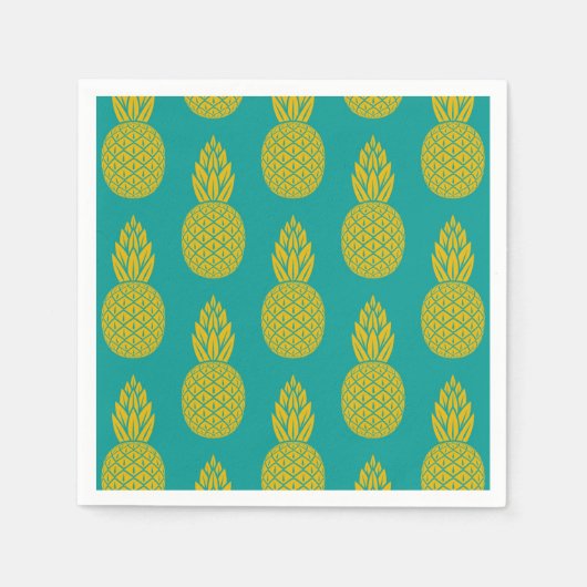 Ananas Tropisches Obst Serviette (Vorderseite)