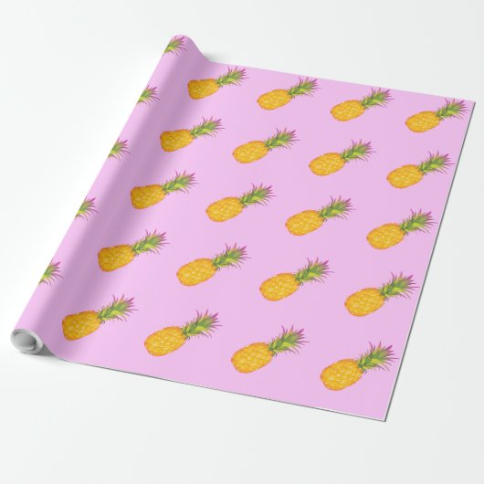 Ananas - tropisches Packpapier (Ungerollt)